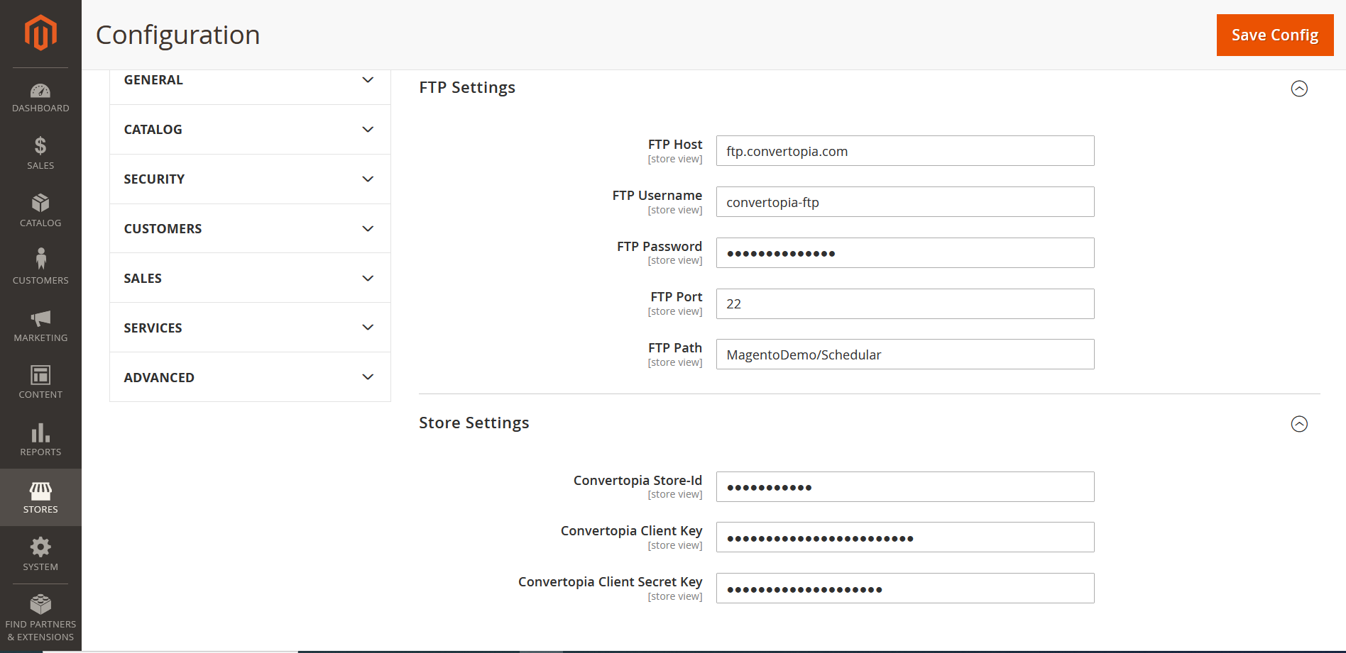 FTP Settings